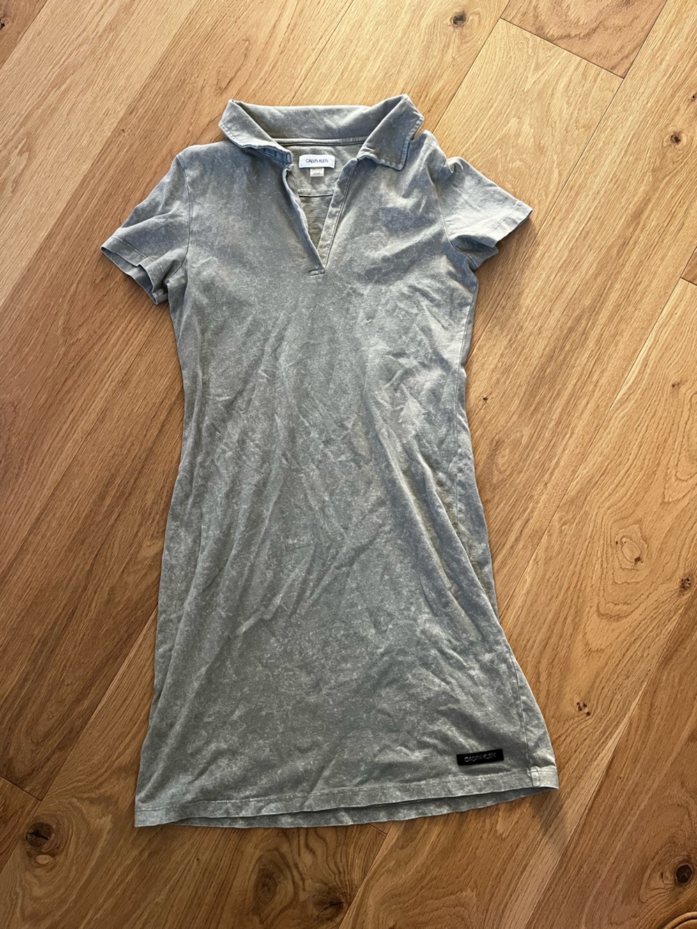 Calvin Klein Mineral Wash Short Sleeve T-Shirt Dress